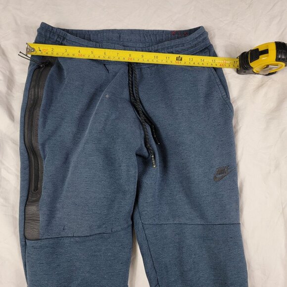 Nike Tech Fleece Mens Medium Blue Sweat Pants Joggers Casual Outdoors Comfort - Picture 8 of 11